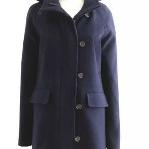 J Crew Womens Stadium Cloth Nello Gori Elements Coat size 10
